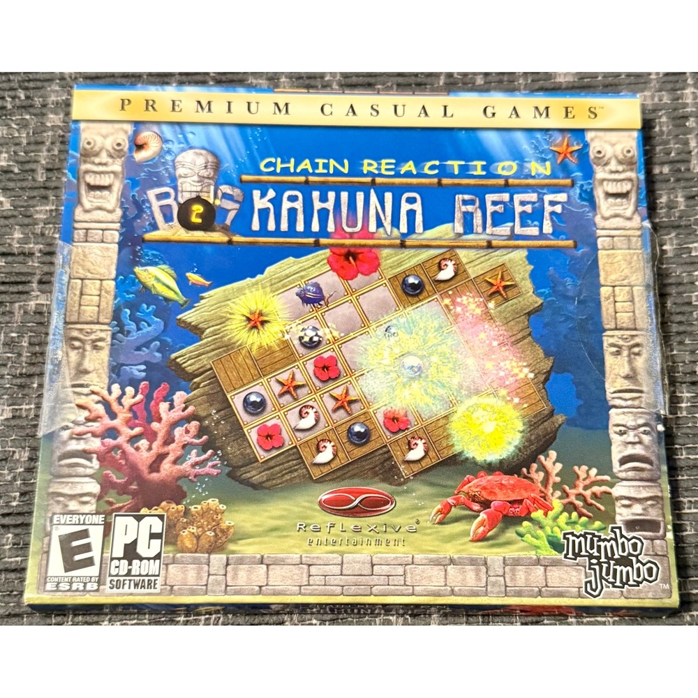 MumboJumbo Big Kahuna Reef 2 PC Game Excellent Puzzle Match 3 Retro